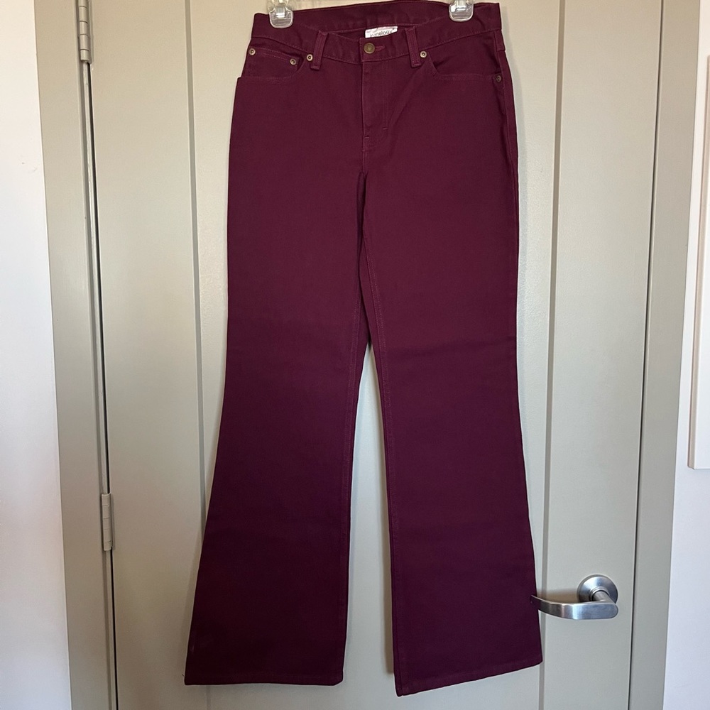 NEW Maroon Flare Jeans